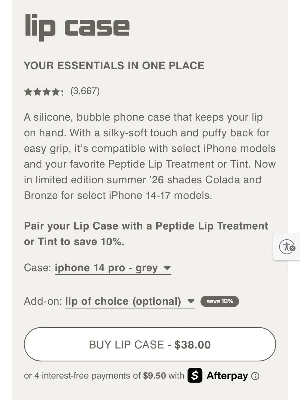 RHODE LIP CASE